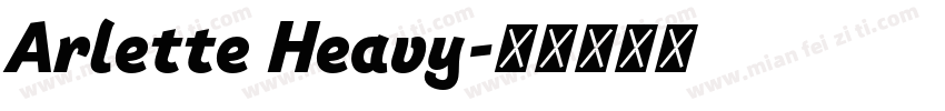 Arlette Heavy字体转换